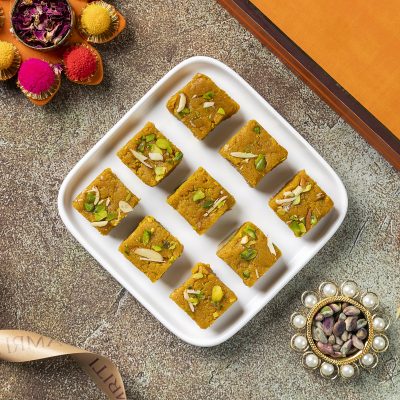 Besan Dry Fruit Barfi